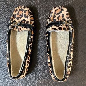 Penny loafer Animal print slippers